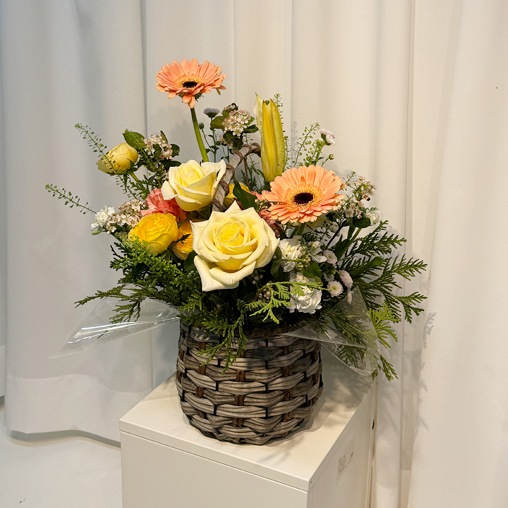 충북 제천 혼합 꽃바구니 플라워 생화 생일 기념일 발렌타인데이 축하 감사 인사 전국꽃배달