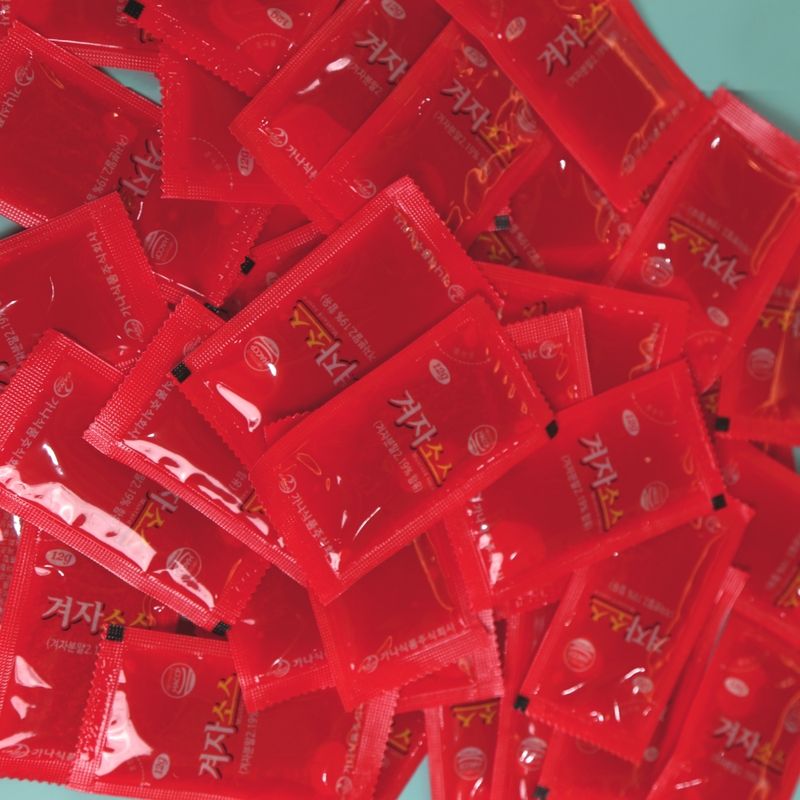 가나식품 봉지 소포장 겨자소스 12g 약 500매 와사비소스 톡쏘는맛 - 상세 이미지 2