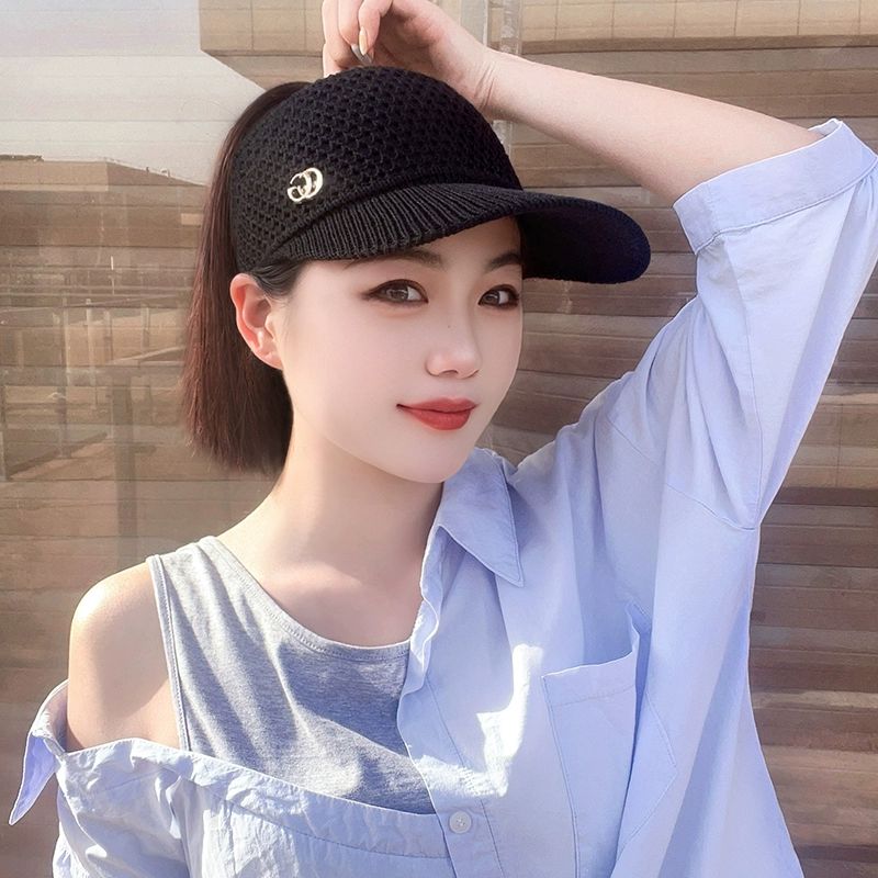 모자가발 가발모자 항암모자 썬캡모자 포니테일 일체형 검정 모자-깊은 갈색 - 상세 이미지 5