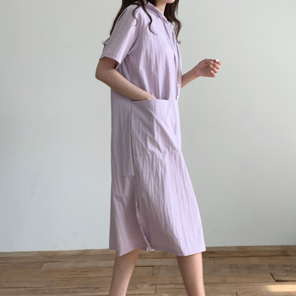 후드 바스락 원피스 옆트임 오버핏 포켓 여름 롱원피스 아노락 휴양지 블랙 베이지 이미지 8