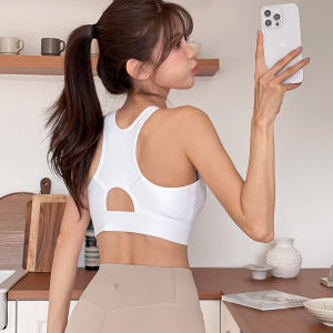 핑크앤다이아 5XL까지 집업 서포트 브라 헬스 운동 지퍼 스포츠 러닝 브... 착용 후기 | 사이즈/핏 총정리 - 상품 이미지 2