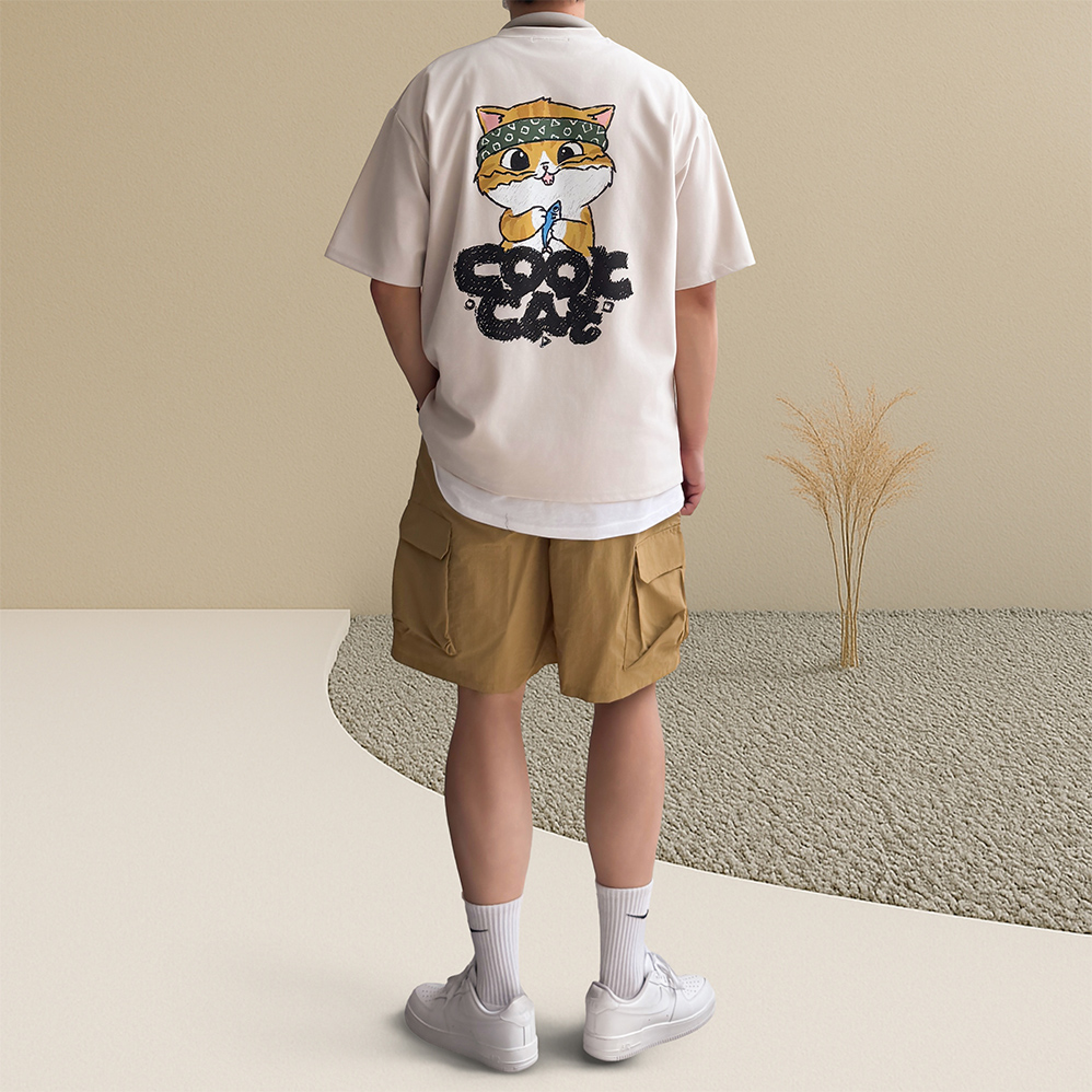 냉감티셔츠 쿨반팔티 헬스오버핏반팔 - 상세 이미지 4