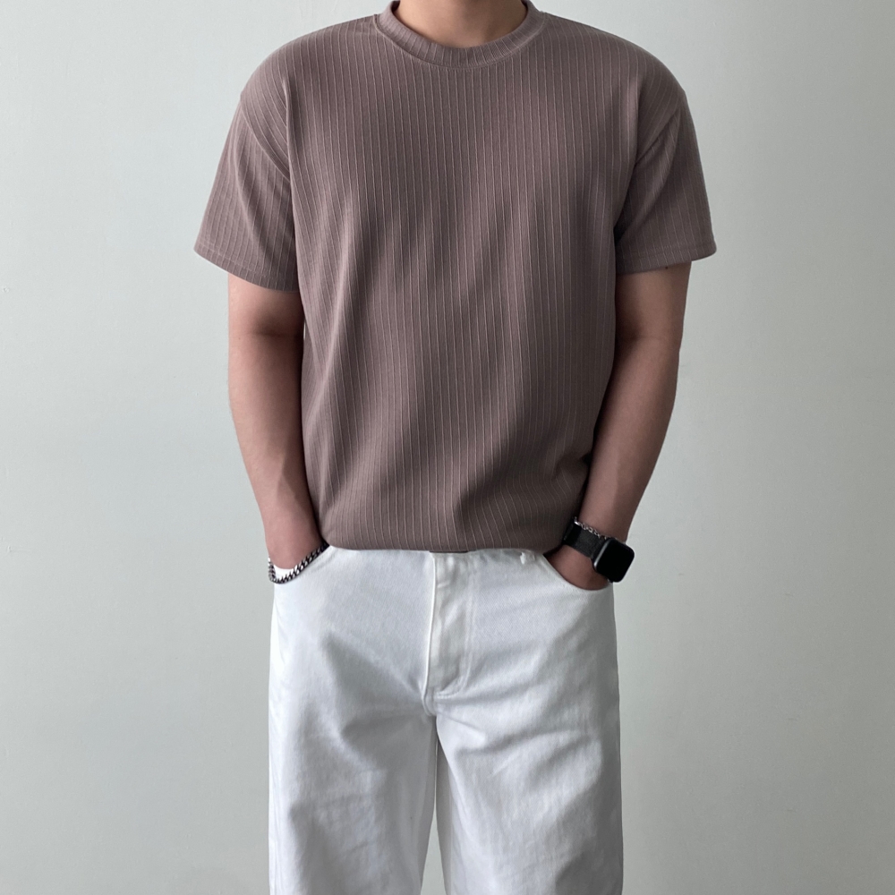 1+1 머슬핏반팔 쿨티셔츠 기능성반팔 - 상세 이미지 5