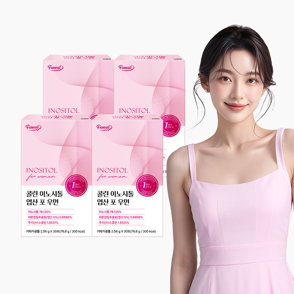 [3+1] 퍼니트 콜린 미오이노시톨 엽산 포 우먼 30포 / 이노시톨 4000mg