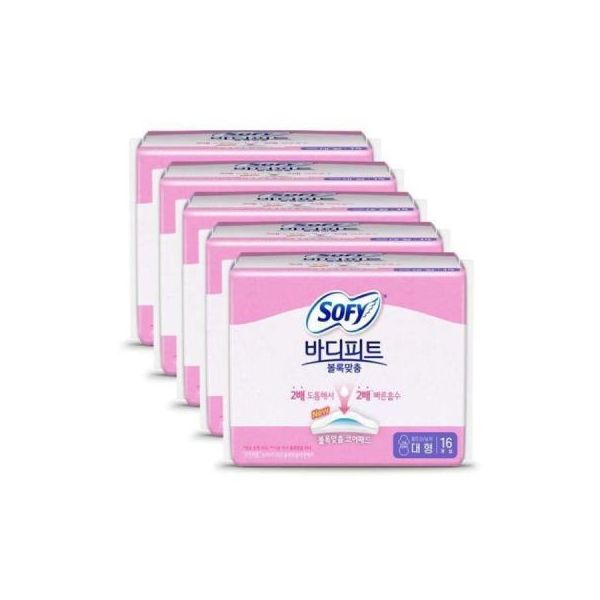쏘피 바디피트 볼록맞춤 대형 16P x5 : 콩콩다모아