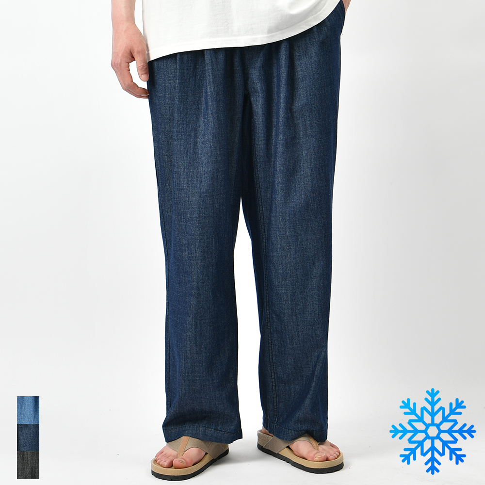 남성여름청바지 와이드 스판 밴딩 핀턱 쿨링 얇은 빅사이즈 데님