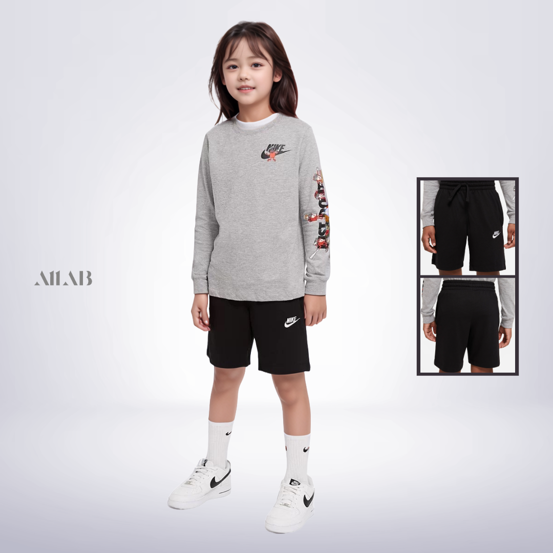 [오늘출발] 나이키 키즈 반바지 주니어 여름 숏팬츠 아동 어린이 초등학생 쇼츠 블랙(클래식), XL