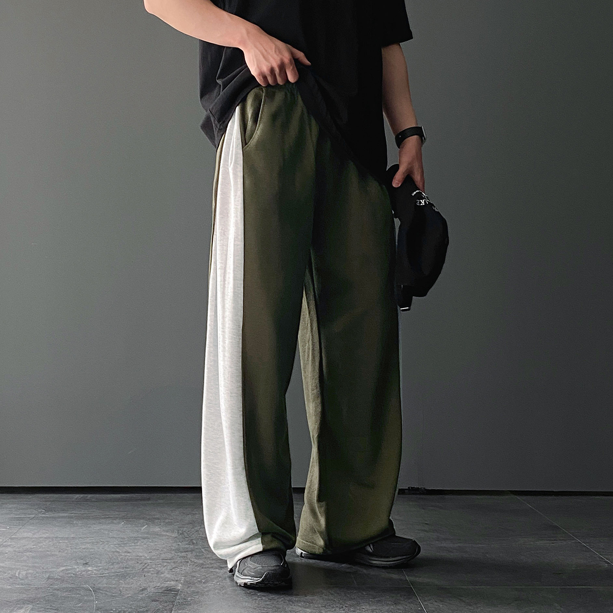 스웻팬츠 벌룬팬츠 남자와이드팬츠 통바지 - 상품 이미지