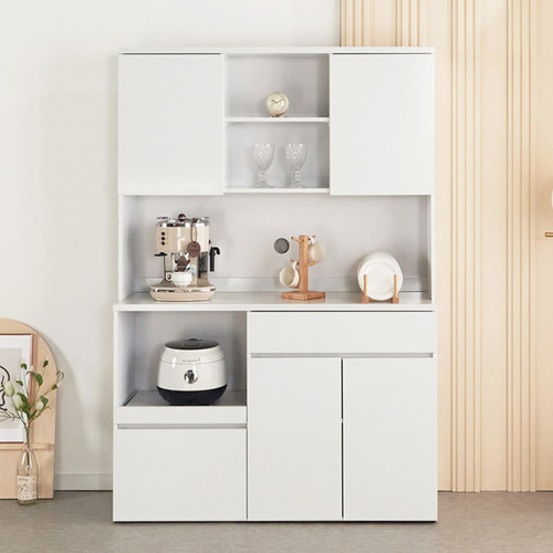 주방 수납장 모던 마블 상부장 일체형 키큰 렌지대 1800 높은장 밥솥 전자렌지 수납 팬트리 다용도 선반장