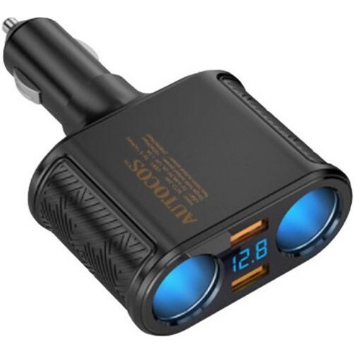 차량용 시거잭 시가잭 4포트 QC3.0 고속충전 D2 터치온 - 상품 이미지
