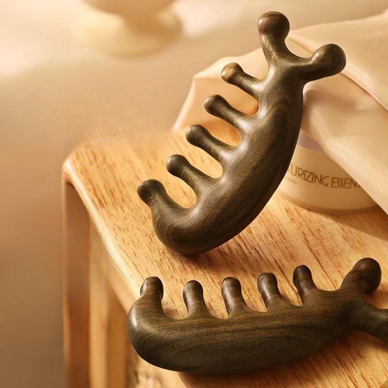 뻐근함 제로 원목 괄사 마사지기 전신 붓기빼는 지압 안마기 - 상품 이미지