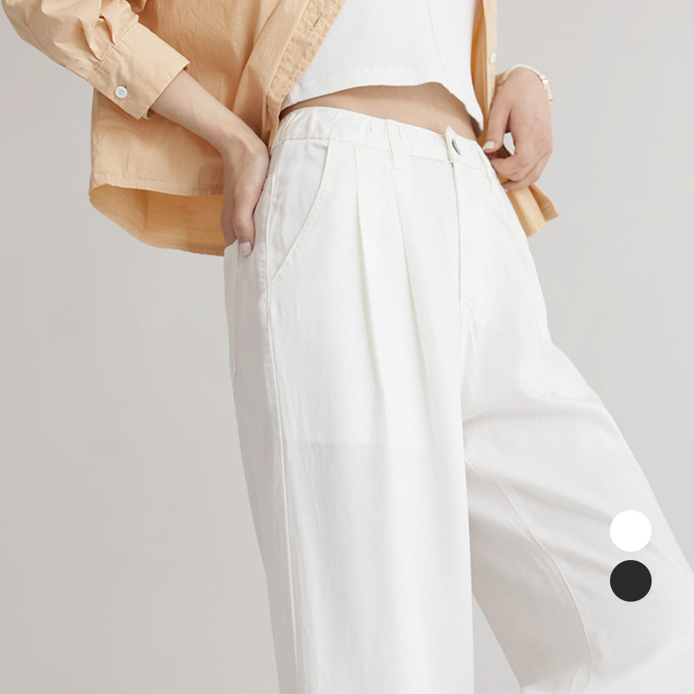 [썸쿨진No.10] 리오셀 투핀턱 와이드 팬츠_264495 - 상세 이미지 3