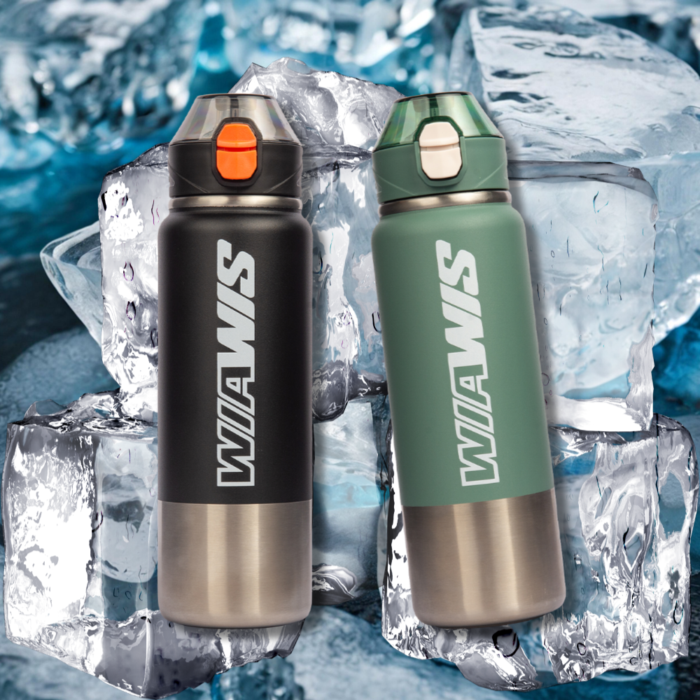위아위스 스포츠 텀블러 750ml 자전거 등산 캠핑 겸용 보온보냉 보틀 빨대 스트로우 - 메인 이미지