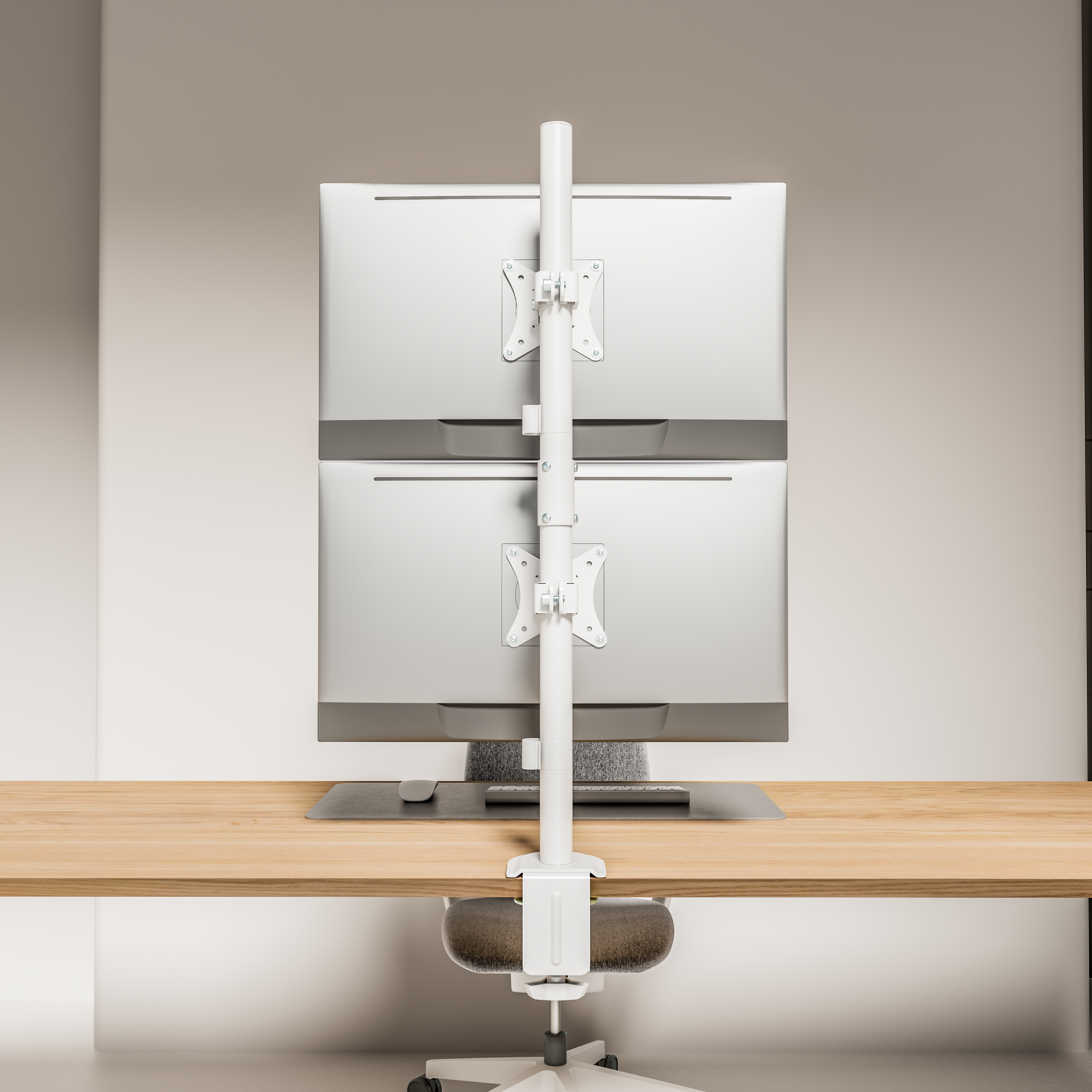 루나랩 모니터암 듀얼 거치대 세로 수직 상하 버티컬