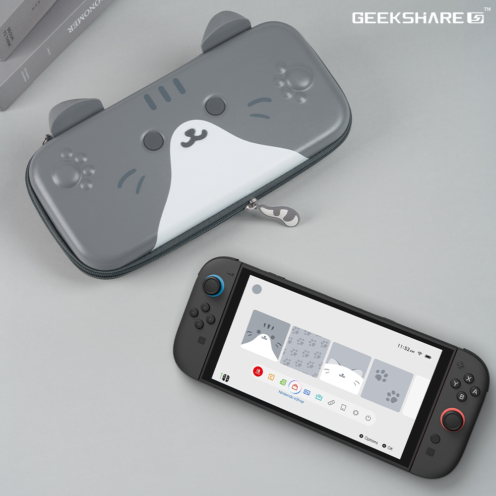 닌텐도 스위치2 파우치 케이스 긱쉐어 냥이 - 상세 이미지 4