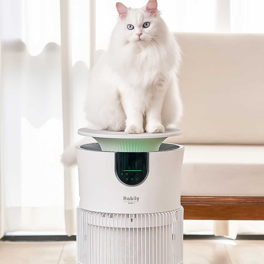 라빌리 펫 전용 공기청정기 반려동물 냄새 털 제거 HEPA 3단계 필터 UVC 살균 음이온
