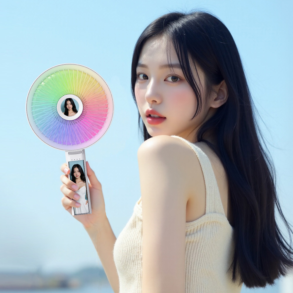 젤리타이거 빅팬 폴더블 휴대용 선풍기 팬팬라이트 LED 13컬러 접이식 - 상세 이미지 3