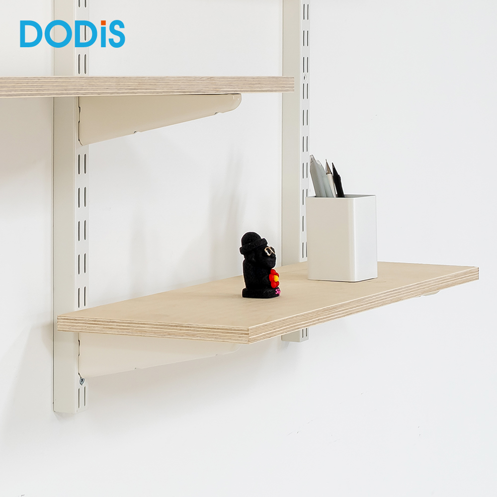 찬넬선반 자작나무 상판 베란다 다용도실 벽선반 세탁실선반 철제 기둥 600mm