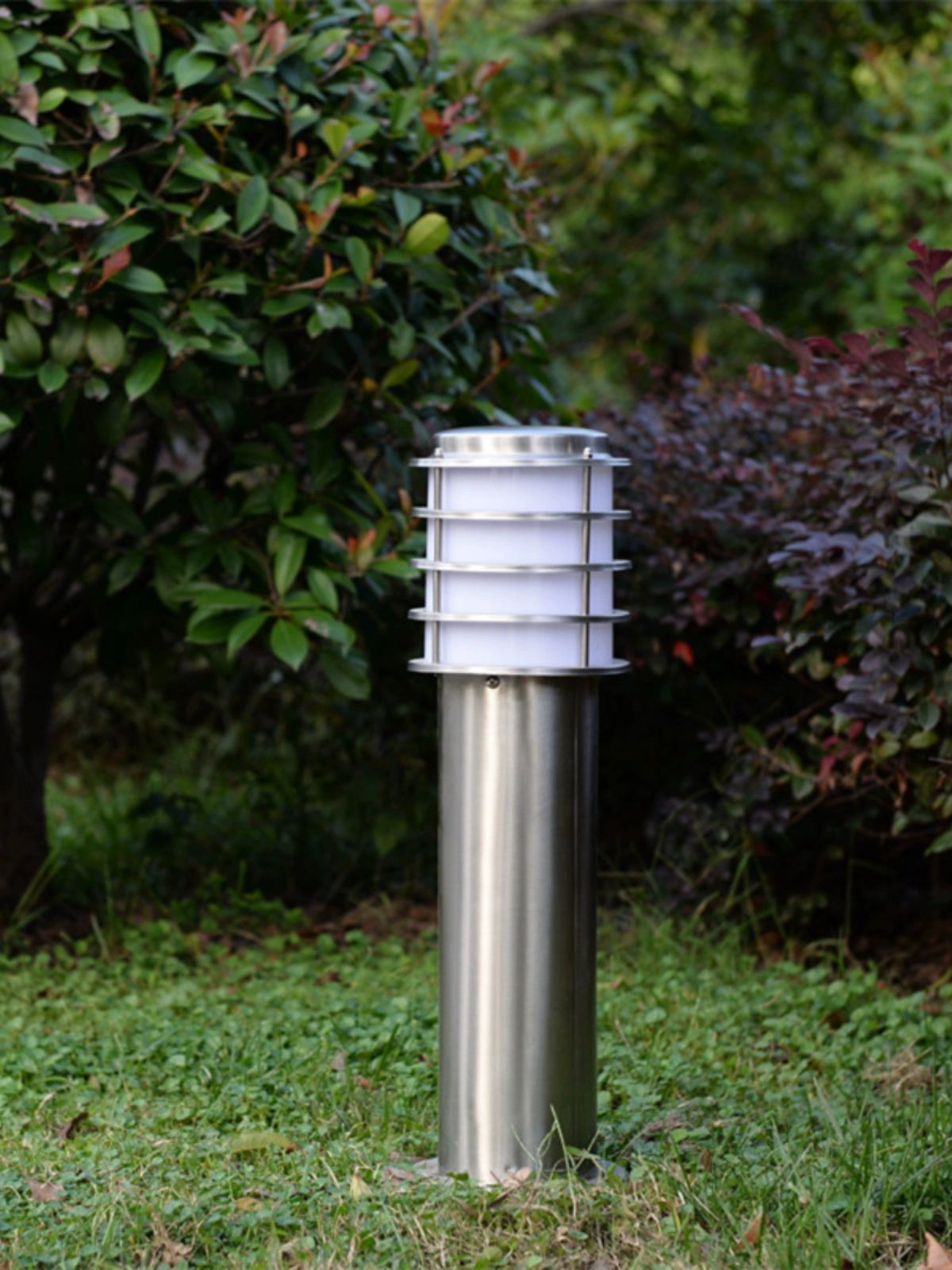 스텐 볼라드등 LED 풍경 열주 잔디 야외 공원 통로 전기형-직경 120mm 높이 55cm : 샤인인터내셔널