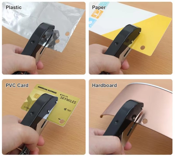 카드 펀칭기 타공기 제본천공기 가죽 타공펀치 종이 포토카드 pvc 의류택 구멍뚫는기계 이미지 3