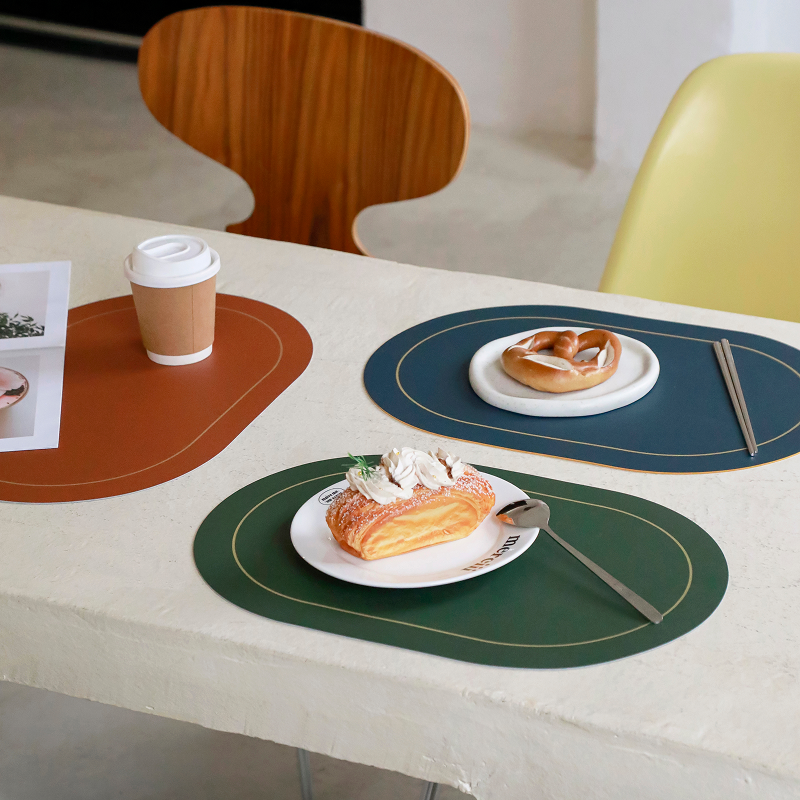 틸하우스 양면 방수 식탁 테이블 매트 패드 4p 세트