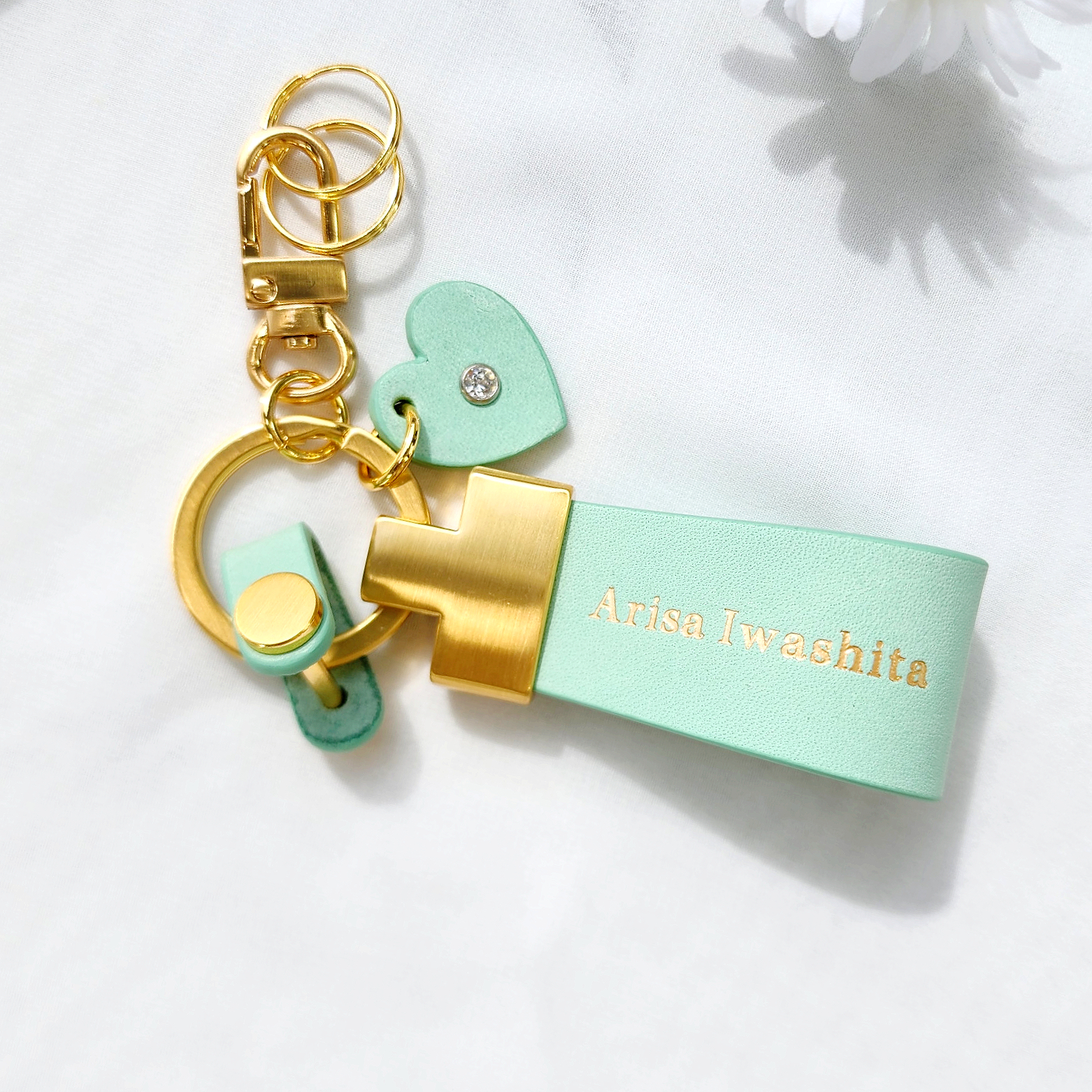 자동차 키링 이니셜각인 커스텀 명품가죽 리본 태슬 포포베 선물용