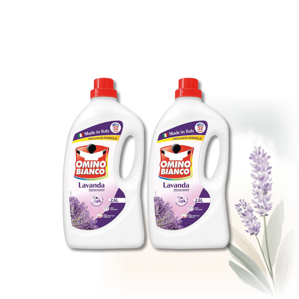 일반 드럼세탁기 겸용 농축 액체세제 오미노비앙코 라벤더 세탁세제 2.6L, 2개 제품 이미지
