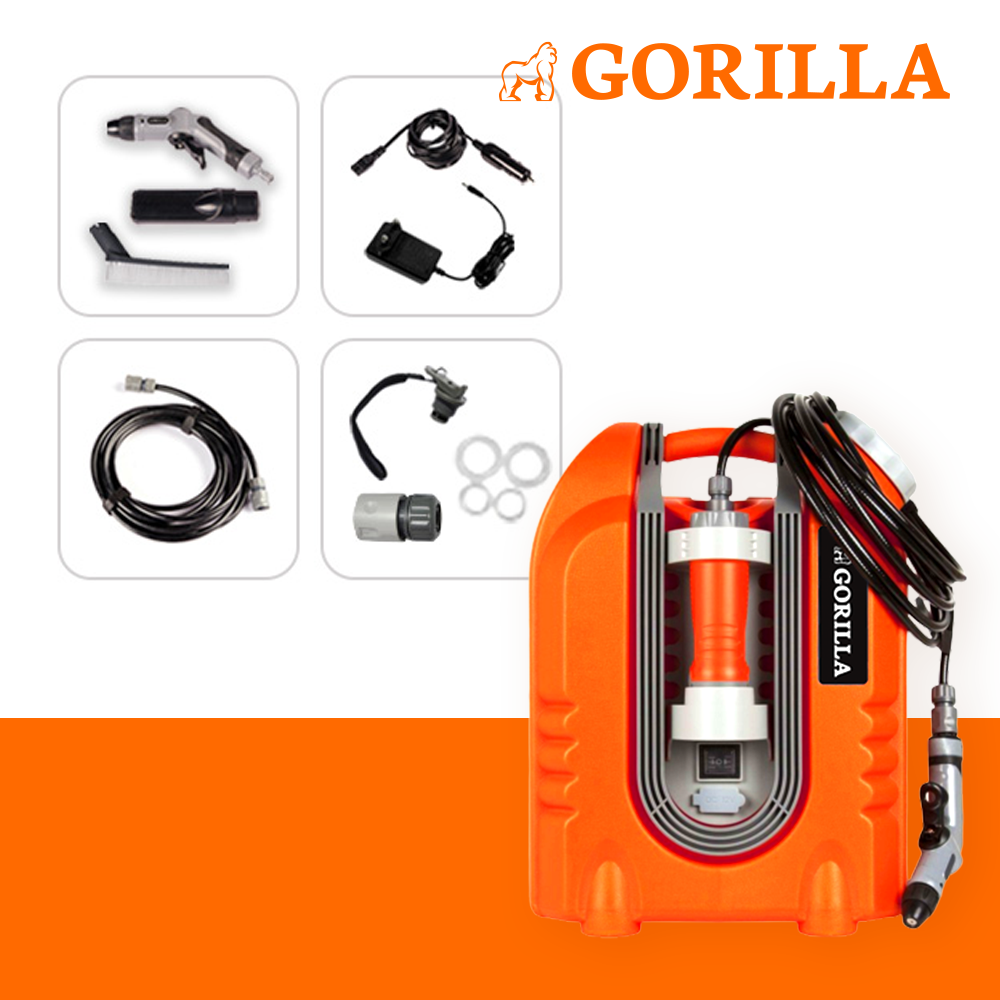 고릴라 휴대용 무선 캠핑 샤워기 야외 간이 이동식 샤워팩 GO12PWB