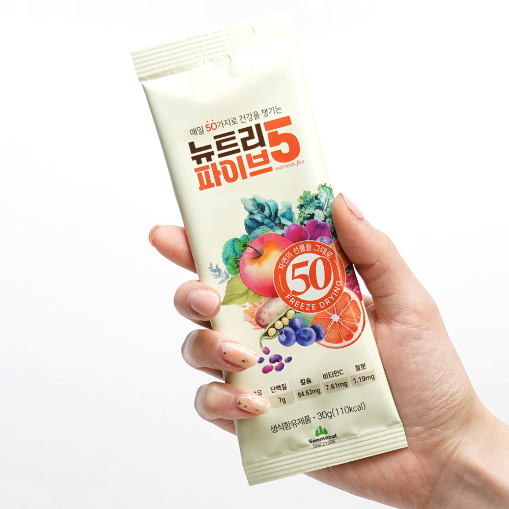 동결건조 생식 뉴트리 파이브 30gX21포 산마을 - 상세 이미지 4