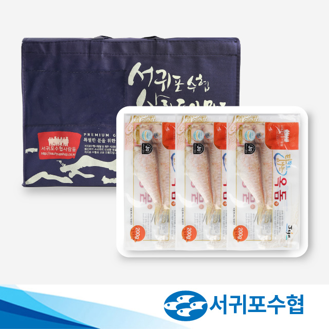 [서귀포수협] 특대 제주 반건조 옥돔 특선2호 250g x 4팩 부직포가방 - 상품 이미지
