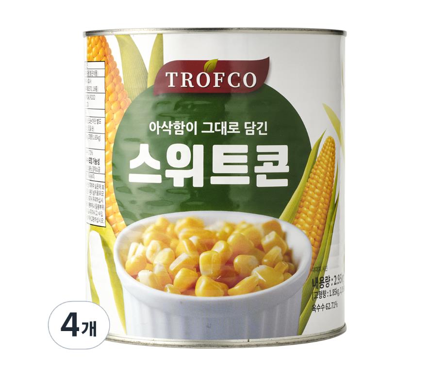 대용량 트로프코 스위트콘 샐러드토핑 간식 2.95kg 4개 : 퀵퀵프레시