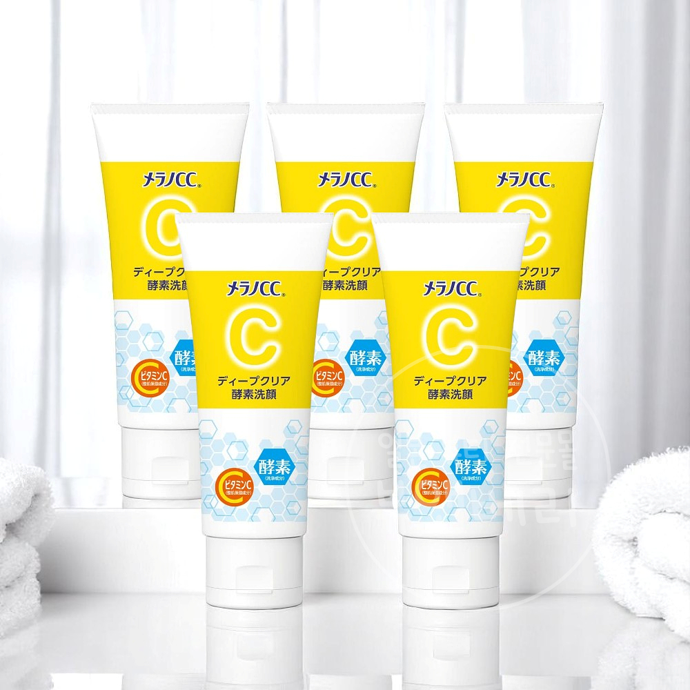 멜라노CC 폼클렌징 딥클리어 비타민C 효소 세안제 130ml, 5개 - 메인 이미지