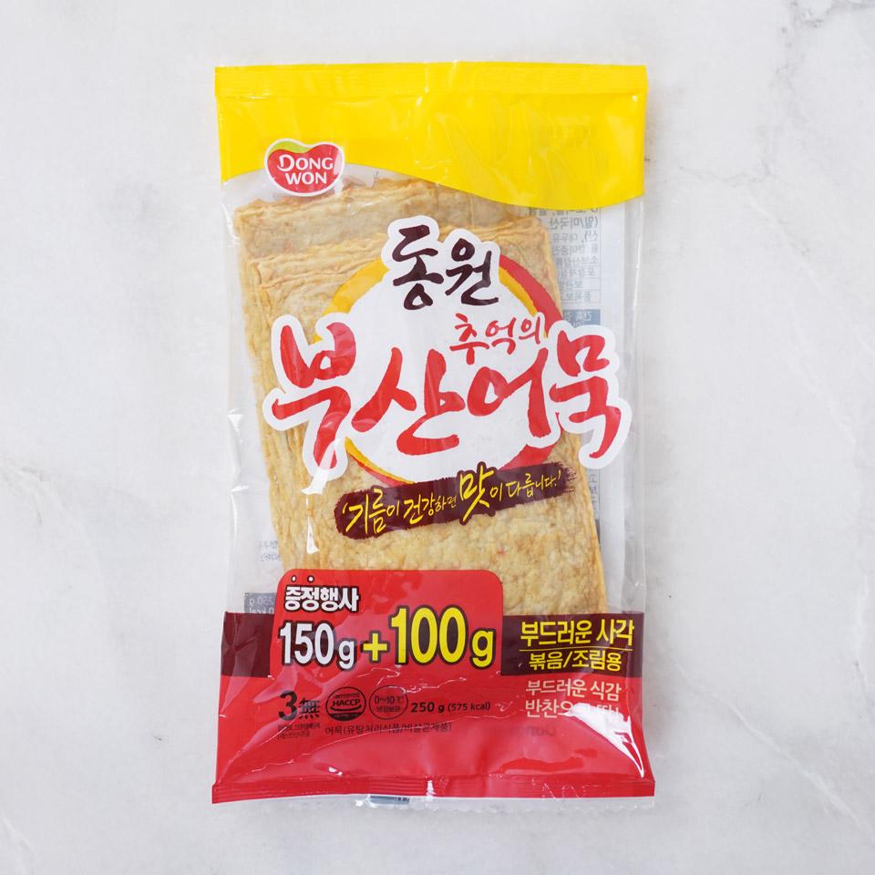메가마트 동원 추억 부산사각 어묵  150g+100g - 상품 이미지
