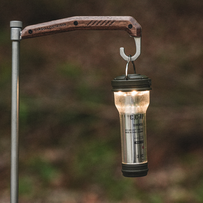 카고컨테이너 에어 라이트 4P 차징독 케이스 세트 캠핑 백패킹 LED 랜턴 무드등