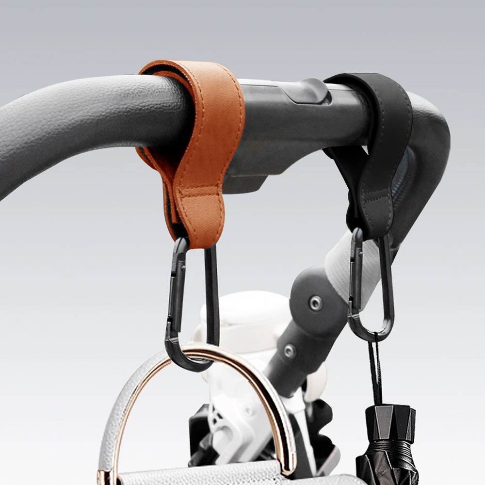 레더 카라비너 유모차고리 가방걸이 후크 1+1