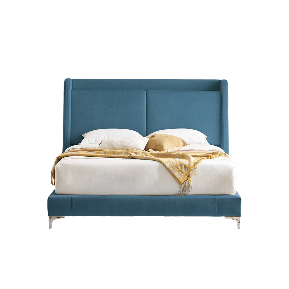 쉐우드가구 루아벨 평상형 LED 패브릭 호텔식 침대프레임 LK(라지킹), 크림01