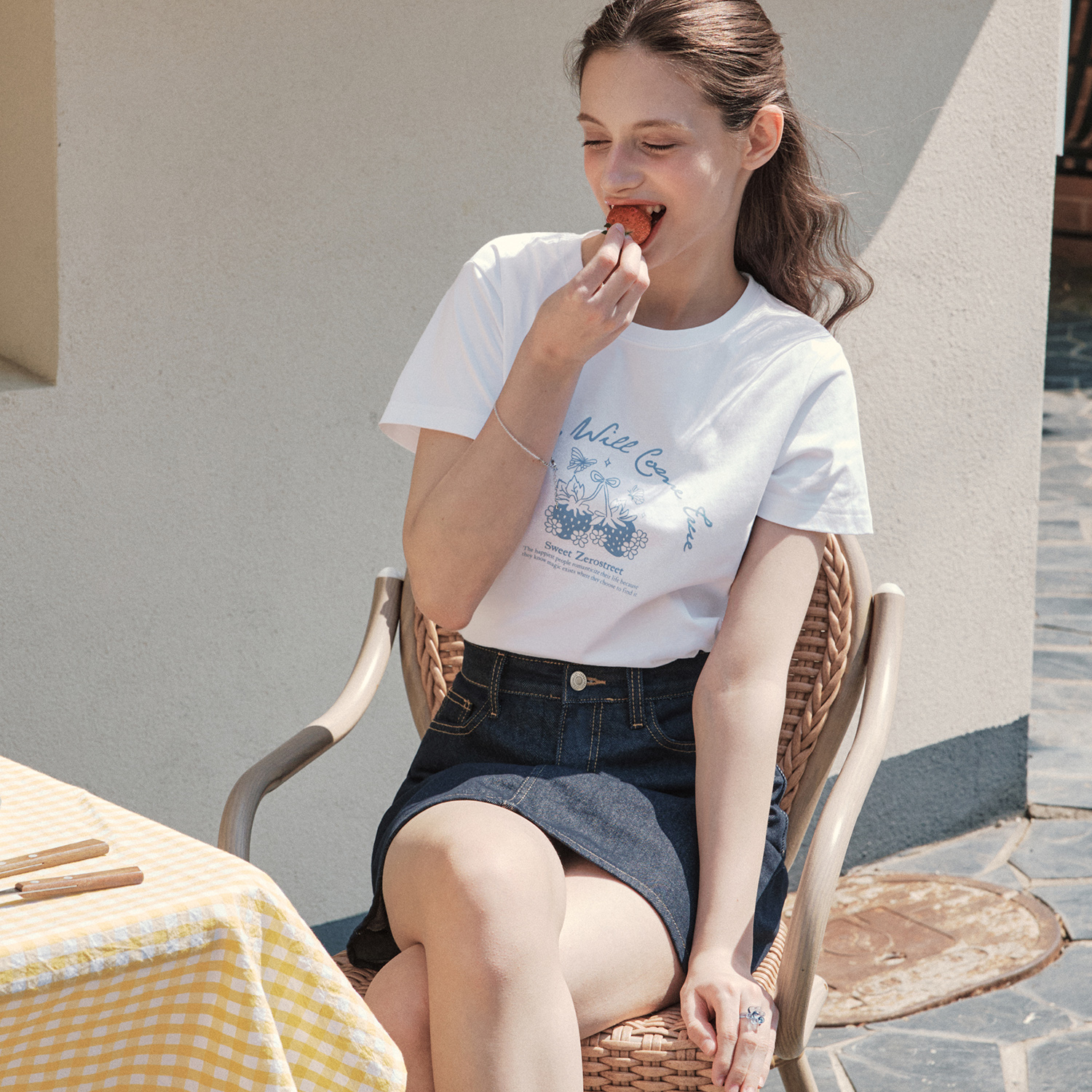 [제로스트릿][3컬러] 베리 반팔 티셔츠 BERRY SHORT SLEEVE T-SHIRT 이미지 3