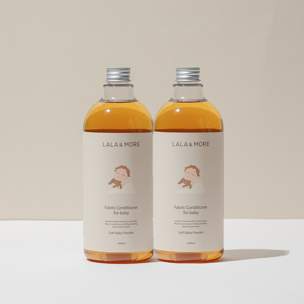 [N배송] 1+1 라라앤모어 신생아 아기세탁세제 베이비파우더향 1L