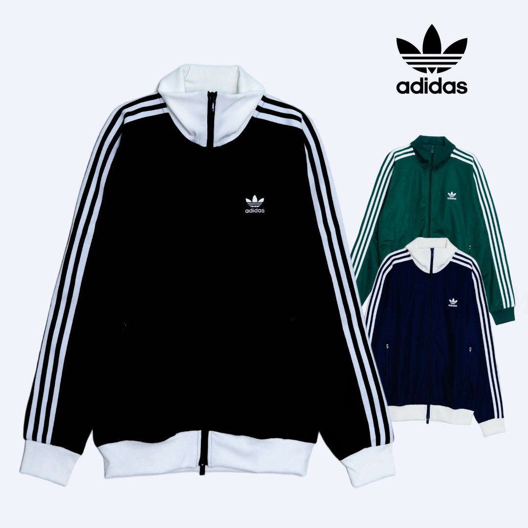 아디다스 베켄바우어 저지 져지 바람막이 자켓 블랙 인디고 그린 KR