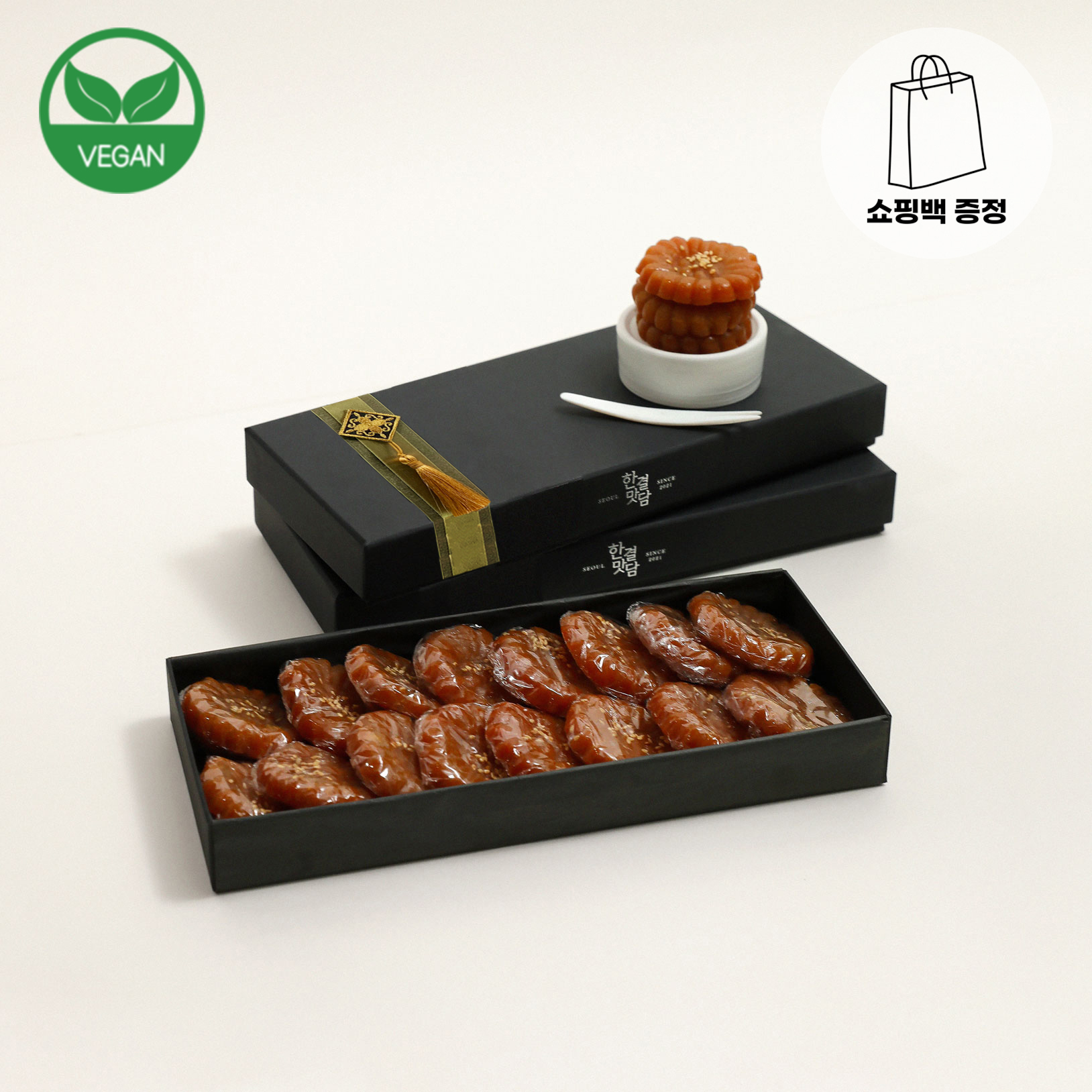 PLUS 수제 찹쌀 약과 장인 추석 한과 외국인 거래처 비건 디저트 한가위 명절 선물 세트 - 상세 이미지 4