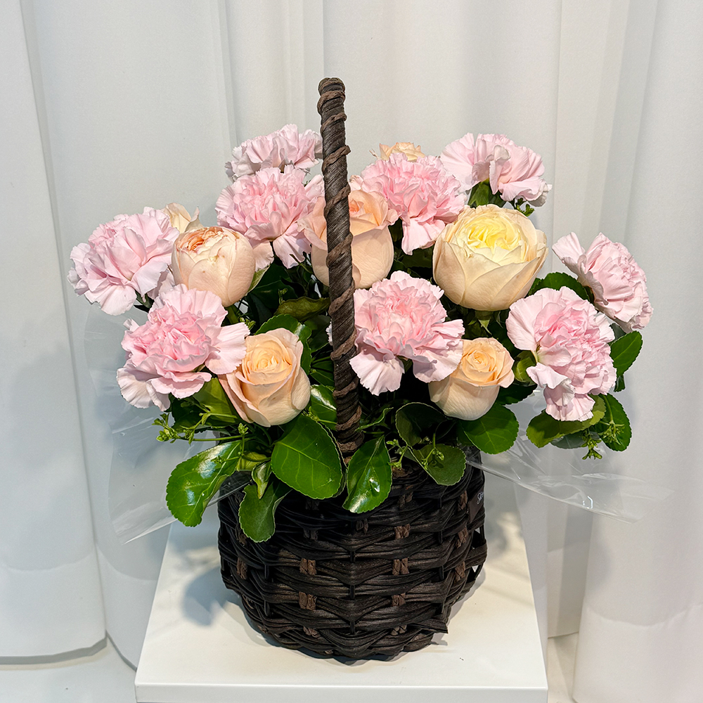 충남 논산 핑크 카네이션 꽃바구니 어버이날 스승의날 전국꽃배달 부모님 선물 생화 농장직영
