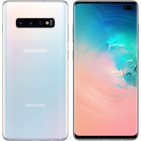 Samsung [해외]삼성 갤럭시 S10+ 플러스(128GB, 8GB) 6.4인치 AMOLED, 스냅드래곤 855, IP68 방수, 글로벌 4G LTE(GSM + CDMA) 잠금 해제(AT&T,