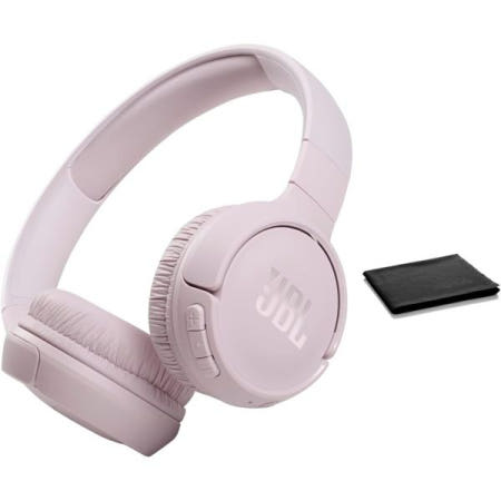 [해외]JBL 튜닝 510BT: 퓨어베이스 사운드가 있는 무선 블루투스 온이어 헤드폰 - 클리닝 클로(로즈, 스탠다드), JBLT510BT-블랙 클로 Standard