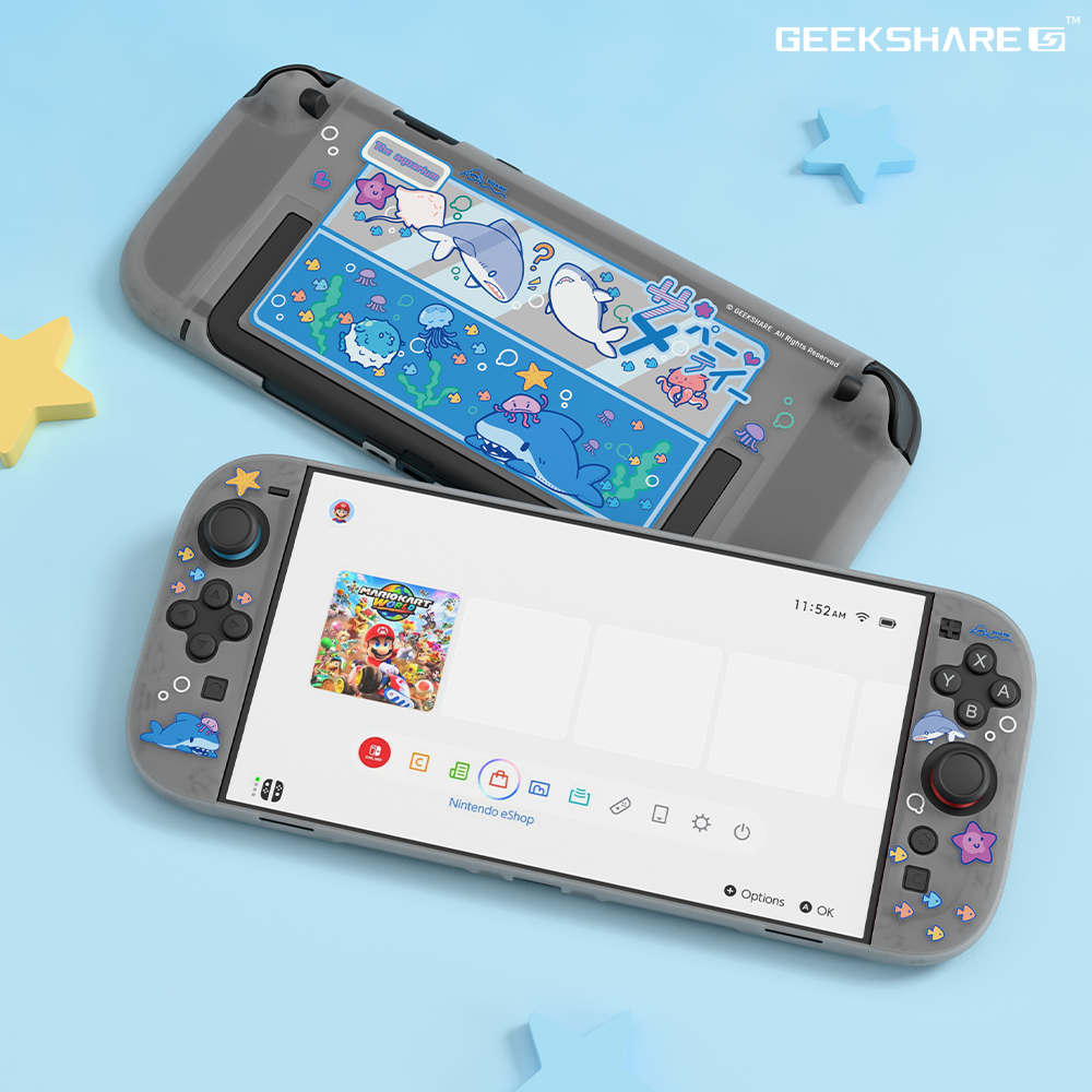 닌텐도 스위치2 케이스 긱쉐어 리틀샤크 풀커버