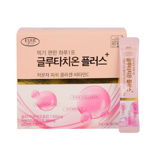 에버그린 글루타치온 플러스 60포 이너뷰티 영양제 건강식품 : 웰빙마켓2호점
