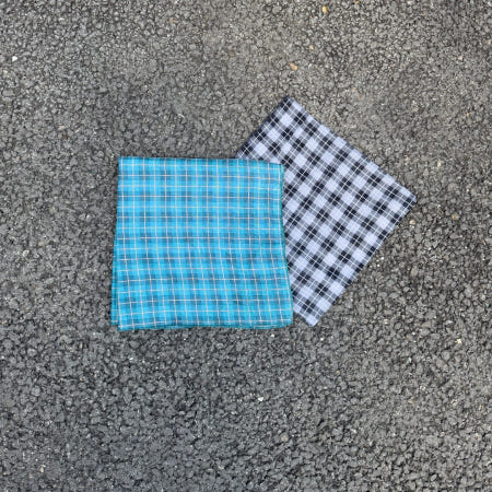 남자 빈티지 태테솔 체크 스카프 얇은 시원한