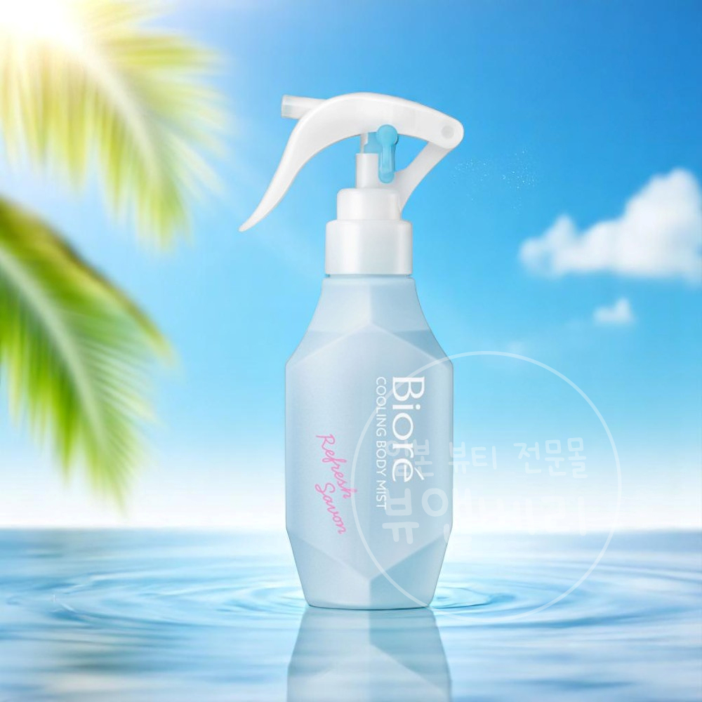 비오레 쿨링 바디 미스트 일본 쿨링스프레이 리프레쉬 사봉향, 120ml, 1개 - 상품 이미지