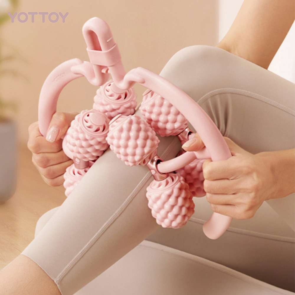 YOTTOY 요토이 이중 레이어 다리 마사지 롤러 알풀기 종아리알 팔뚝 마사지기 - 상품 이미지