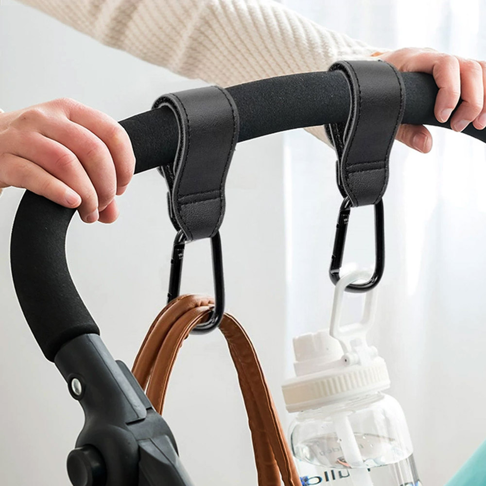 레더 카라비너 유모차고리 가방걸이 후크 1+1