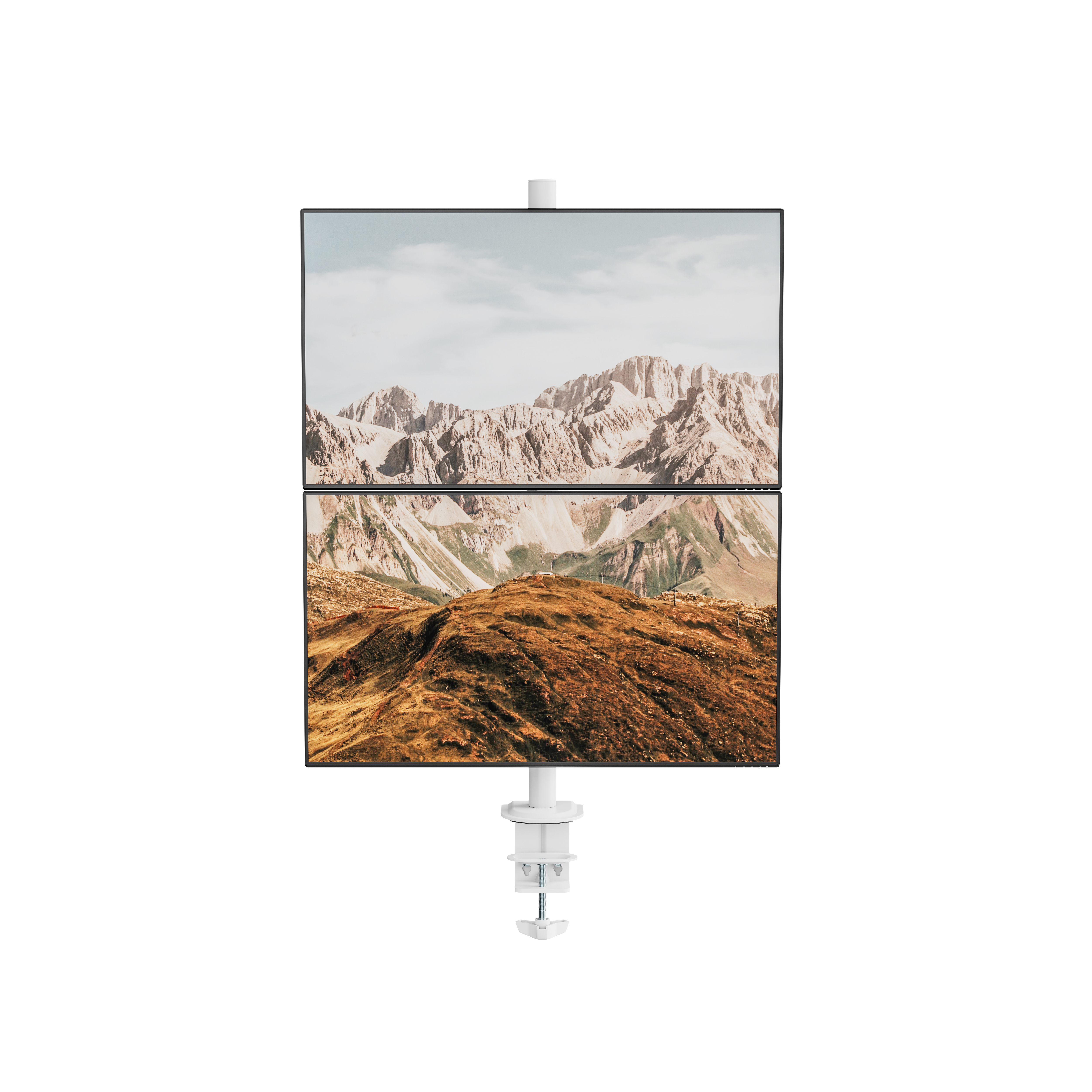 루나랩 모니터암 듀얼 거치대 세로 수직 상하 버티컬